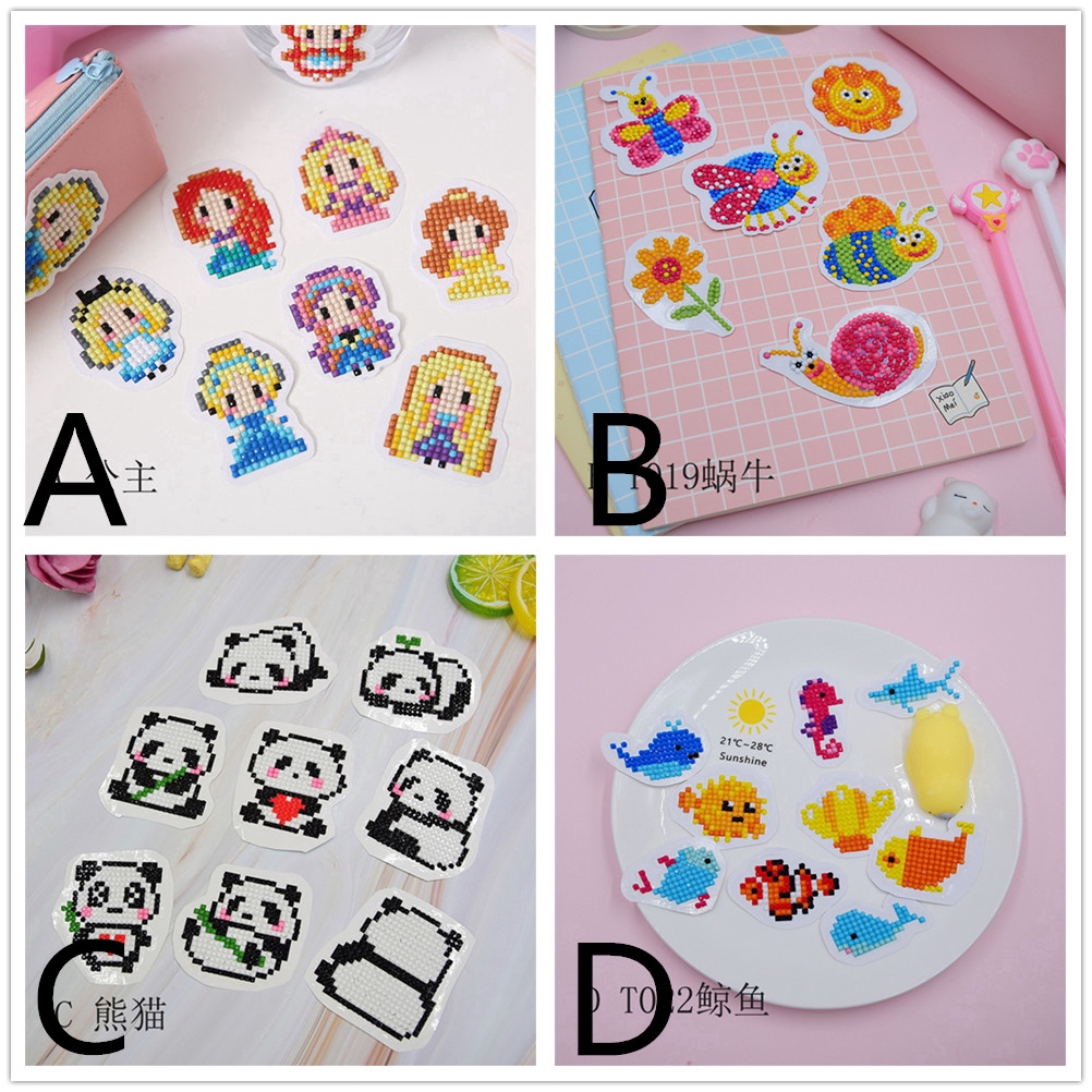 Bộ Dụng Cụ Làm Tranh Đính Đá Thủ Công Cho Bé