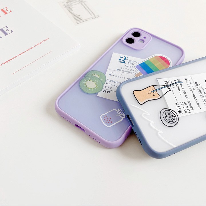 Ốp lưng iphone Kem Japan nhám viền nổi cong 5/5s/6/6plus/6s/6splus/7/7plus/8/8plus/x/xr/xs/11/12/pro/max/plus/promax | BigBuy360 - bigbuy360.vn