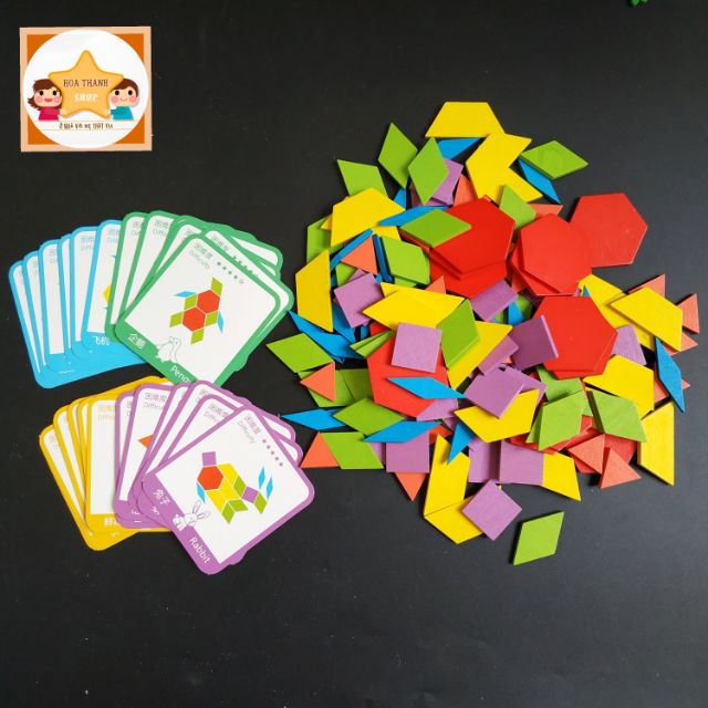 Tangram ( pattern blocks) nhiều miếng