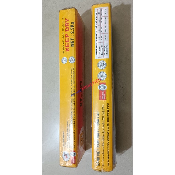 1 hộp Que hàn Kim Tin KT-421 2.5mm  trọng lượng  2.5 kg