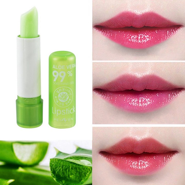Son Dưỡng Môi Có Màu Peinifen Lipstick 99% Chiết Xuất Nha Đam - Son Gió Có Màu