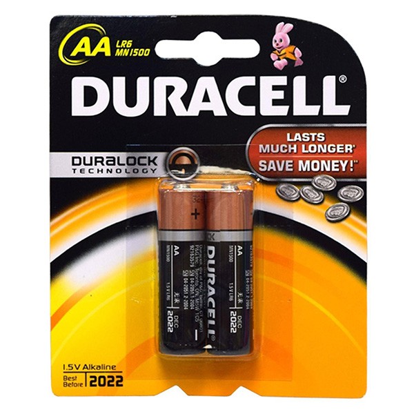 Pin kiềm Duracell vỉ 2 viên