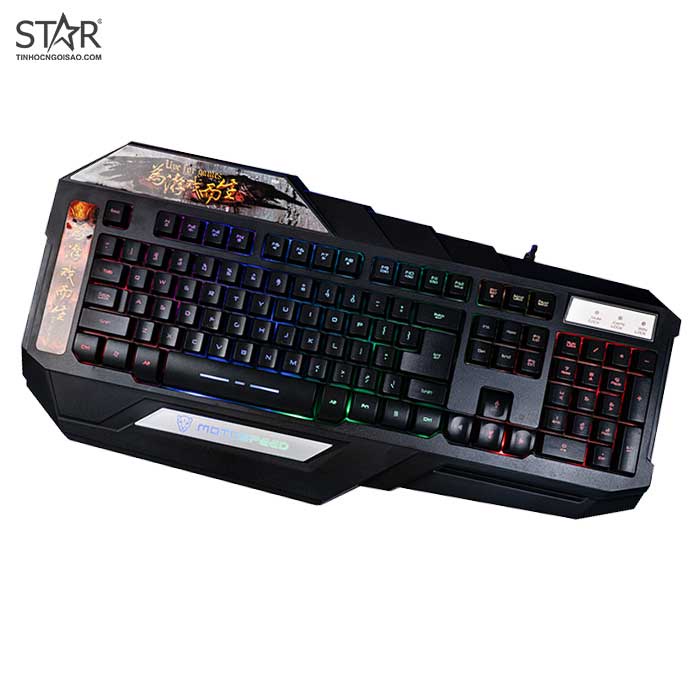 Bàn phím giả cơ Motospeed K90L Gaming Keyboard có LED 7 màu