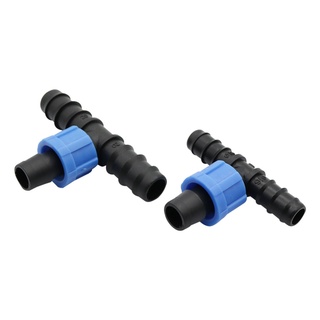  2 Đầu nối khóa ren 16mm Khuỷu tay / thẳng / T / Đầu nối phích cắm cho băng nhỏ giọt