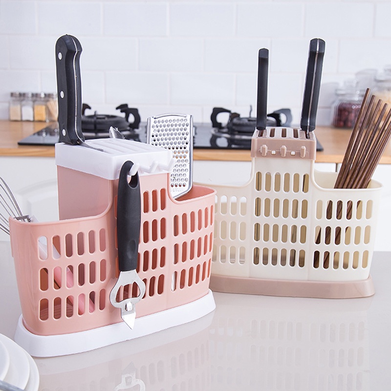 Ống Đựng Muỗng Đũa Dao Có Khe Thoát Nước