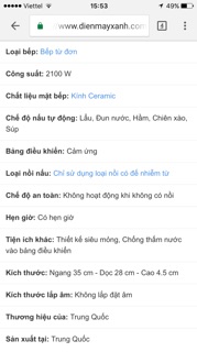 Bếp từ Midea