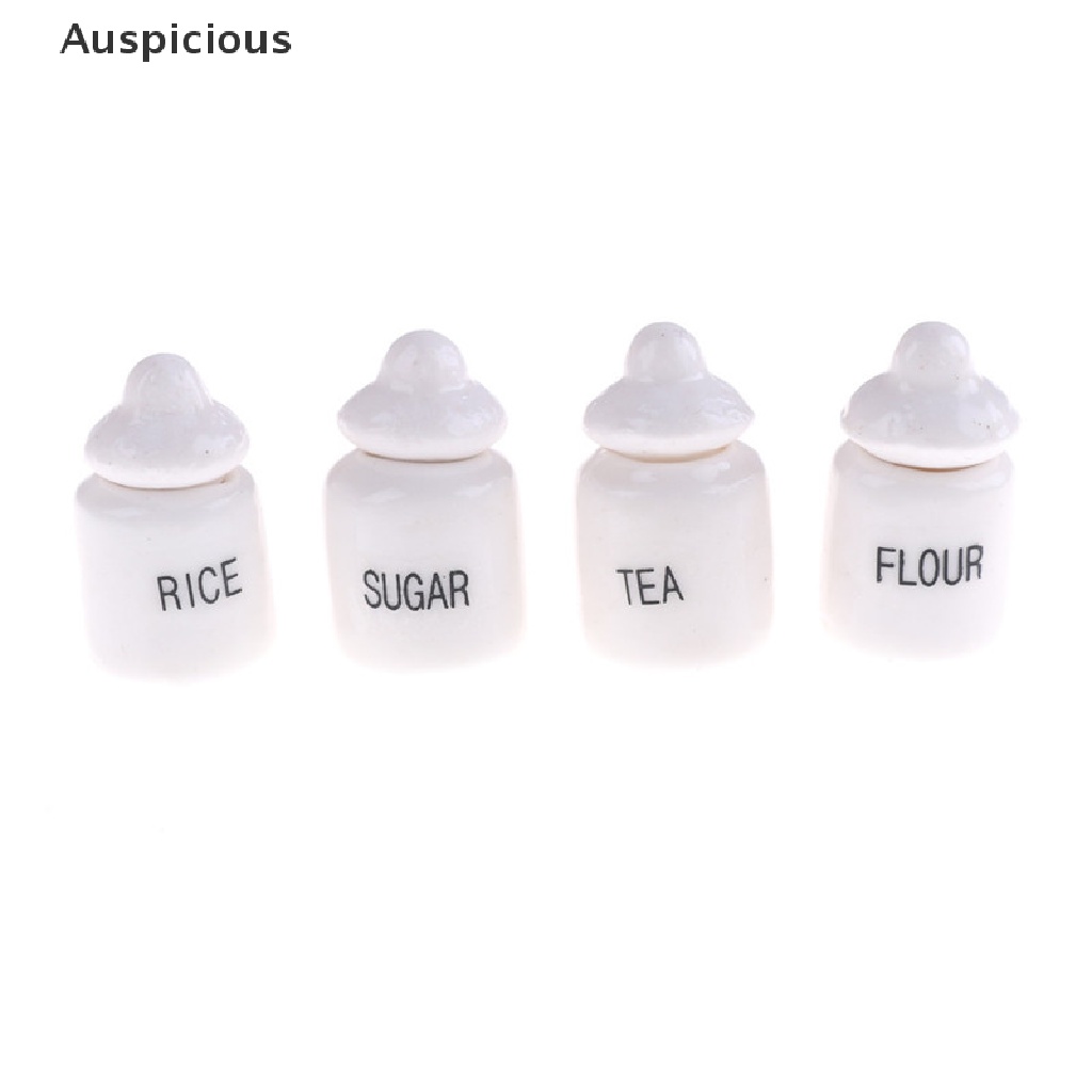 Bộ 4 Lọ Gốm Sứ Màu Trắng Dễ Thương Dùng Trang Trí Nhà Cửa