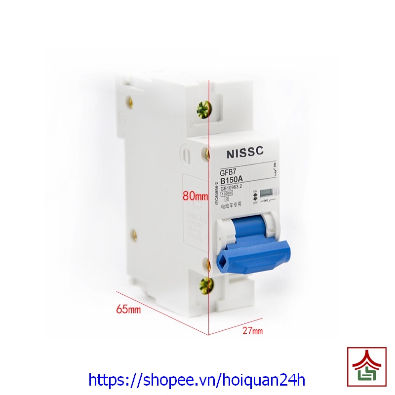 Cầu Dao Aptomat CB 40A, 63A, 150A DC cho Xe Điện Loại Tốt