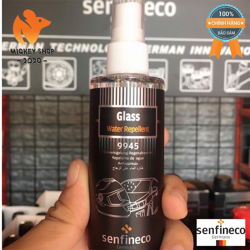Chai Xịt Phủ Nano Chống Nước Kính Senfineco Glass Water Repellent 100ml - Senfineco 9945