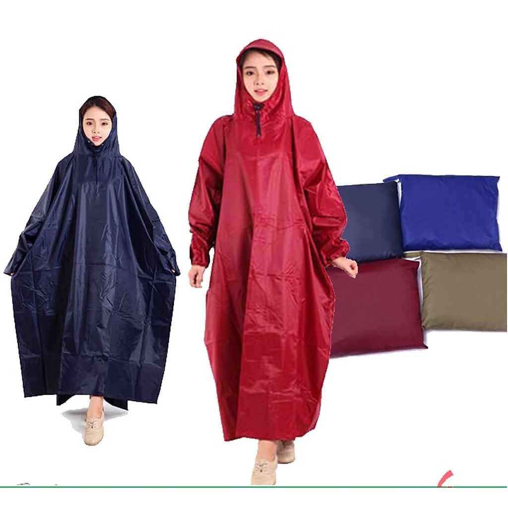Áo Mưa Vải Dù Kín Người Siêu Bền 1 Người Áo Mưa hàng Cao Cấp dài 1m4