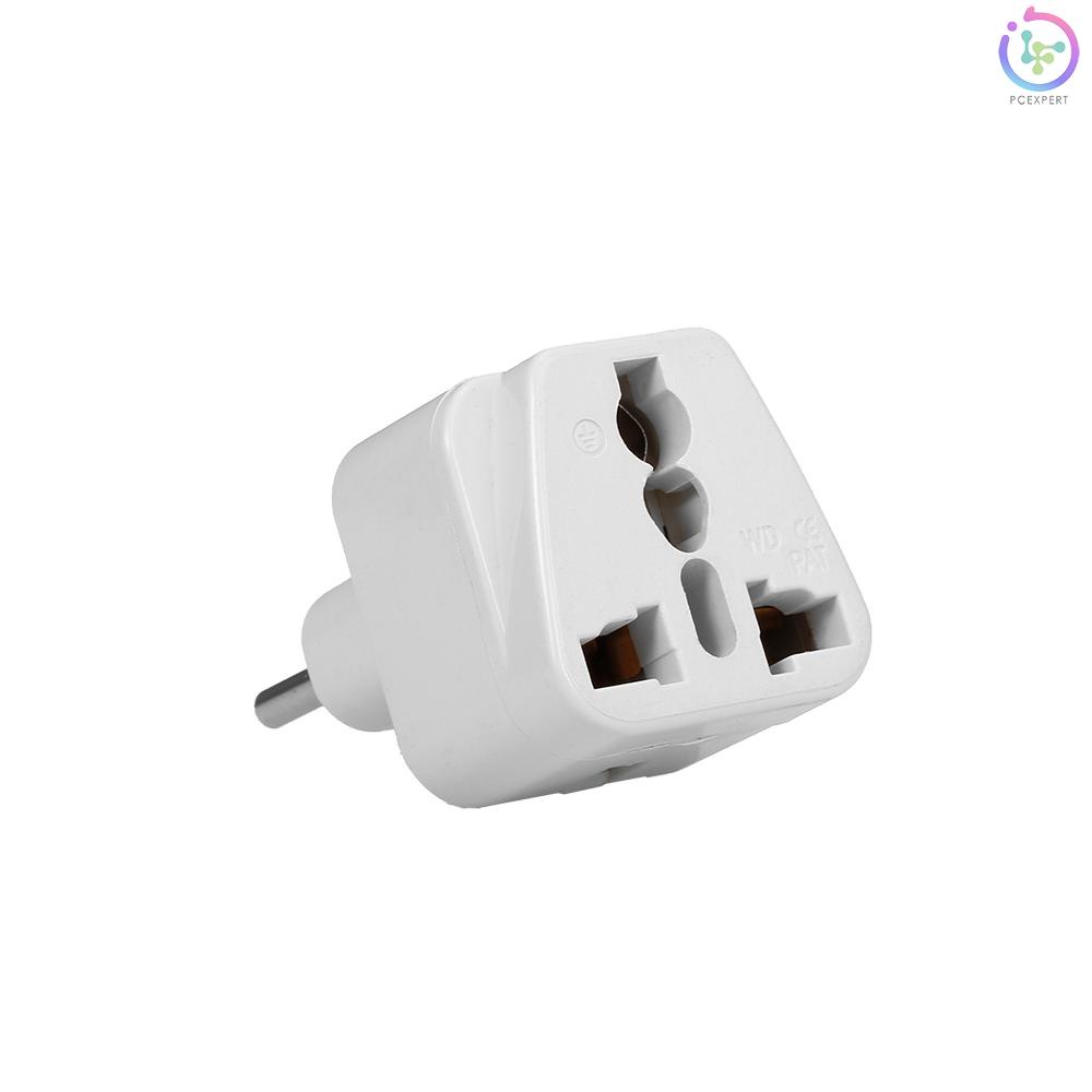 High Quality Swiss Embedded Conversion Plug 3-hole Adaptor Plug Swiss Plug to Universal Socket Travel Plug Adapter White