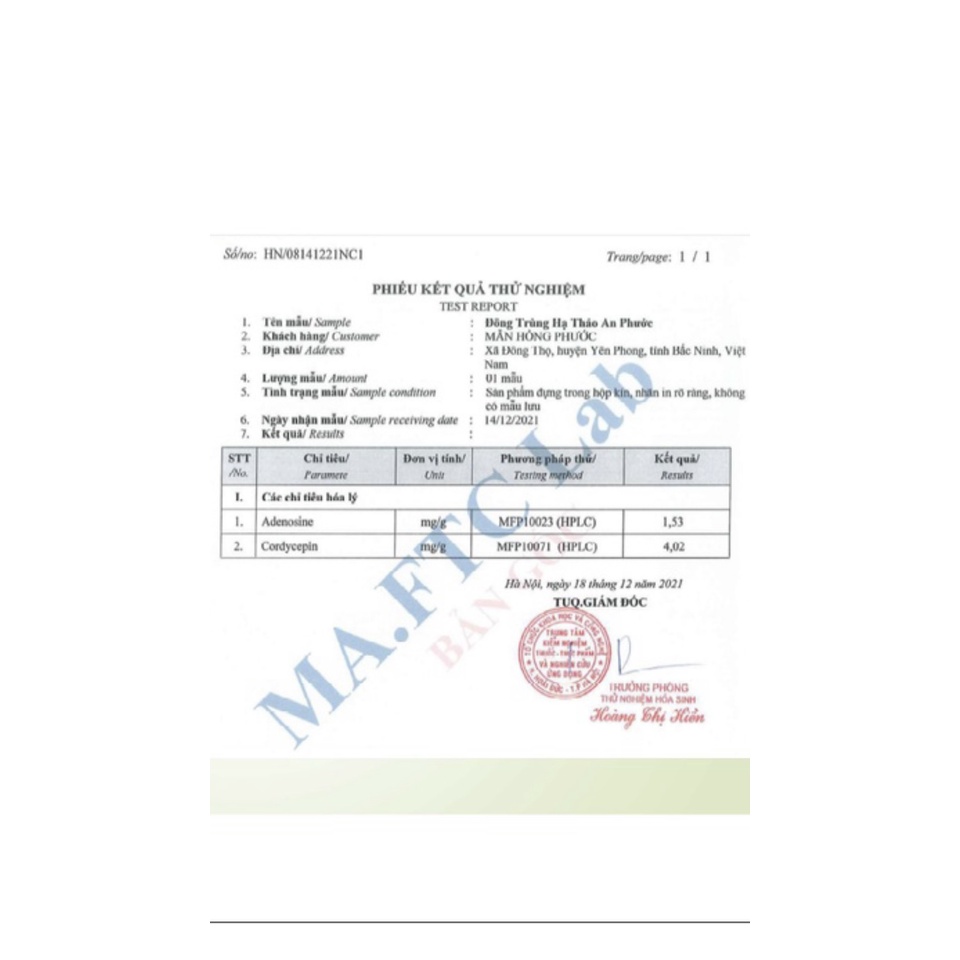 Đông trùng hạ thảo sấy thăng hoa An Phước - Lọ 10gr