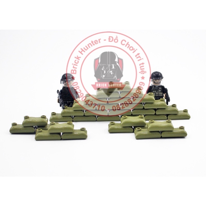 Phụ kiện army combo 20 bao cát làm công sự , lô cốt căn cứ