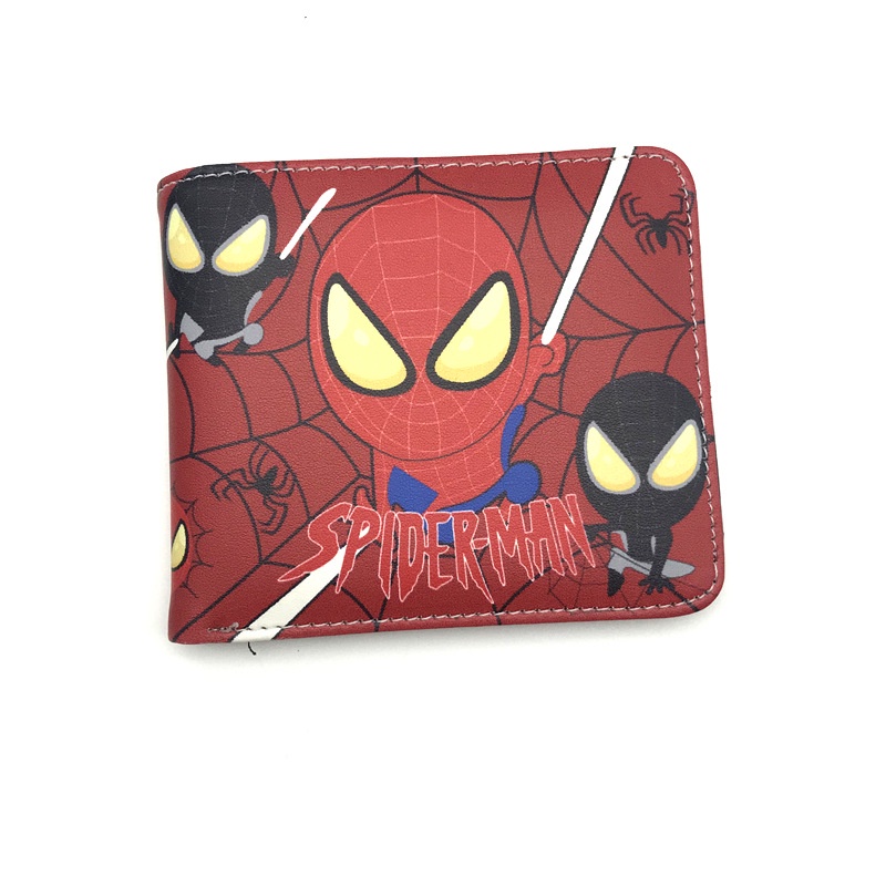 Ví gập ngắn in hình siêu anh hùng Marvel thời trang cho nam