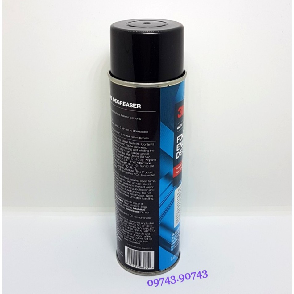 Dung Dịch Vệ Sinh Động Cơ Ô Tô 3M-FOAMING ENGINE DEGREASER 467g