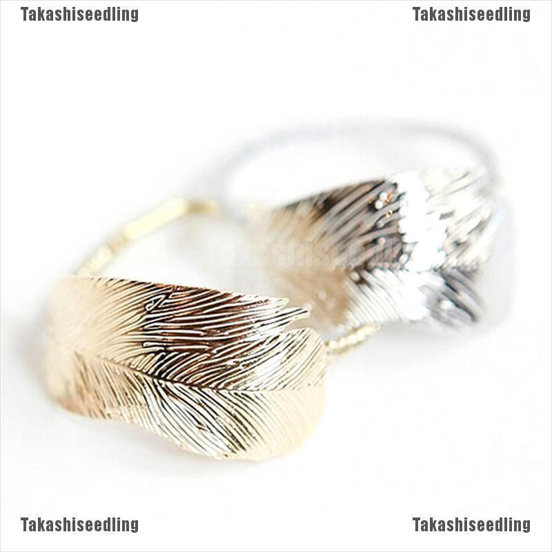 Dây buộc tóc gắn hình chiếc lá bằng kim loại thiết kế độc đáo cho nữ