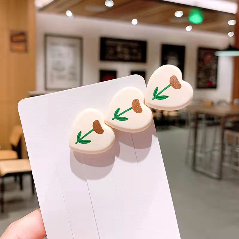 Kẹp tóc hình hoa tulip/ gấu xinh xắn cho nữ