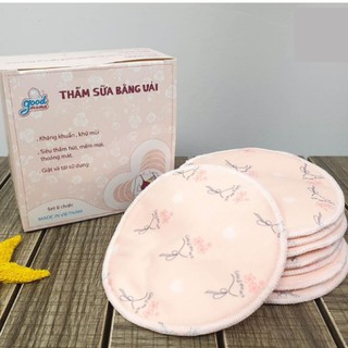 Hộp 8 miếng lót thấm sữa goodmama 4 lớp kháng khuẩn cho mẹ