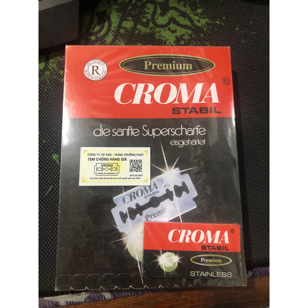 Hộp 10 Lưỡi Dao Tem CROMA