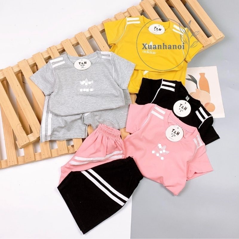 Bộ bé gái Cotton form dáng thể thao A.D 4 mầu XHN884