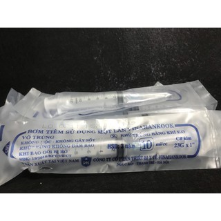 Bơm tiêm 10ml/cc Vinahankook (Hộp 100 cái)
