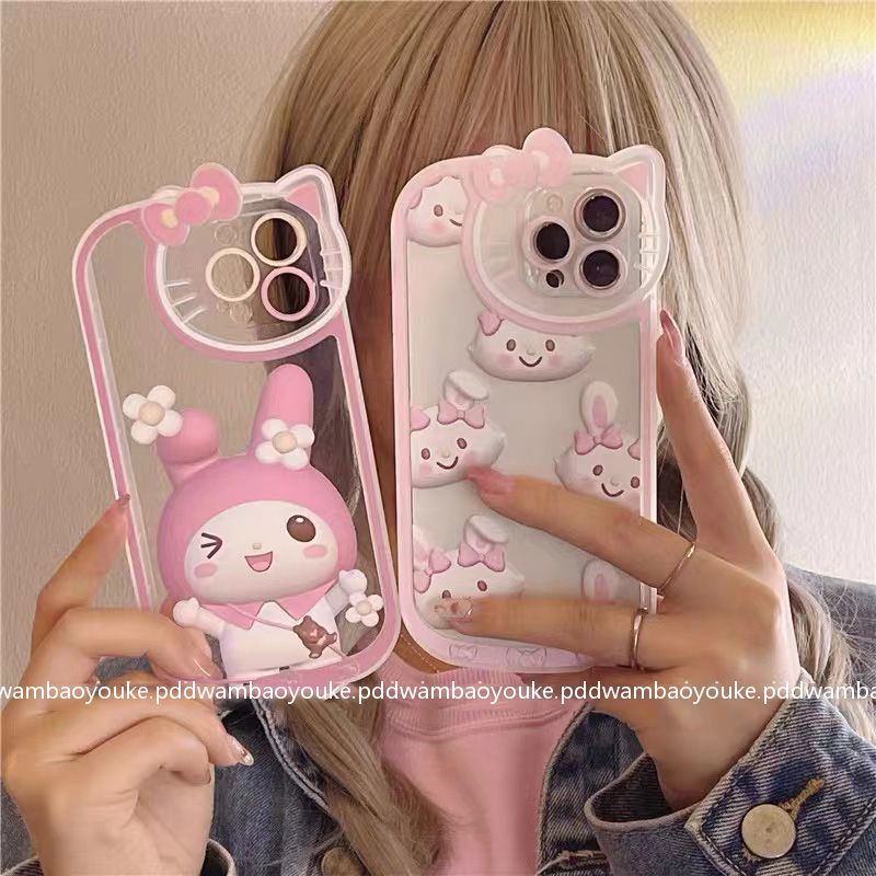 Ốp Điện Thoại In Hình Mèo Melody Dễ Thương Cho Iphone 13 12Promax 11 X