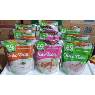 Cháo Tươi SG Food 3 Vị 270g (Gà cà rốt-Thịt thăn rau củ-Bò đậu đỏ)