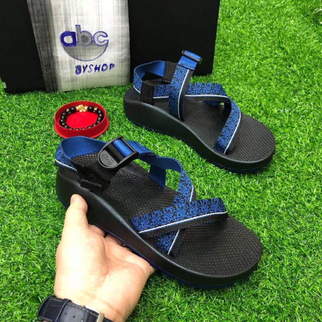 Dép chaco nam đế cứng xanh