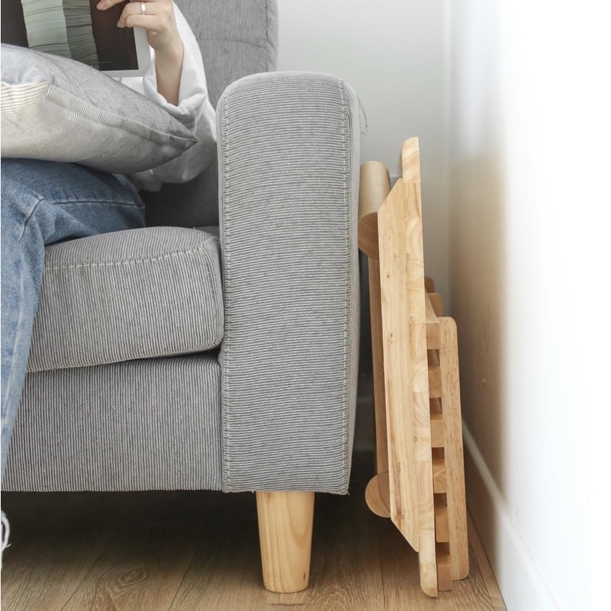 Nowship hcm - Bàn trà sofa gỗ cao su cao cấp thương hiệu MW FURNITURE - A table