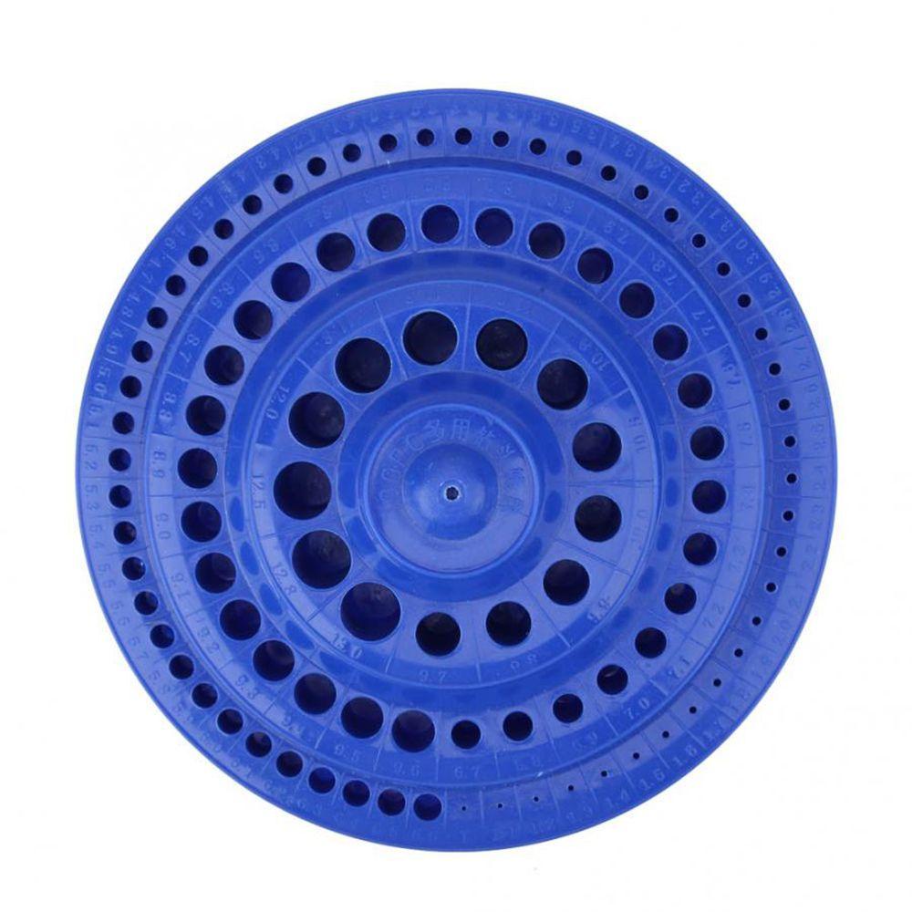 LANFY Hộp Đựng Mũi Khoan 100 Lỗ Bằng Nhựa Màu Xanh Dương