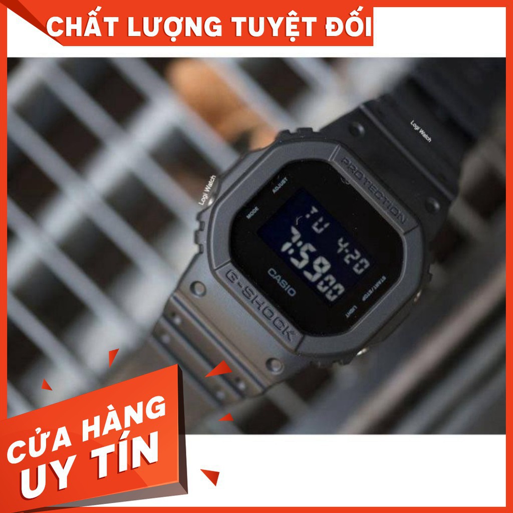 Đồng hồ thể thao nam nữ Casio Gshock DW-5600PCR – Chống nước 3ATM, phiên bản đặc biết, 42mm, Đen huyền ảo