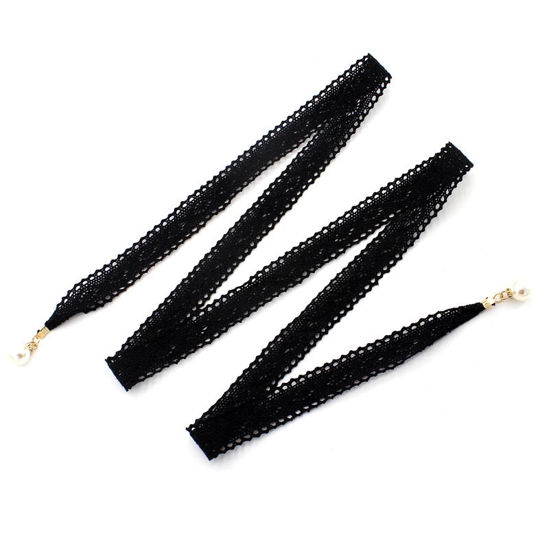 Dây lưng vải ren gắn ngọc đính đá, đai váy nữ thắt nơ thanh lịch