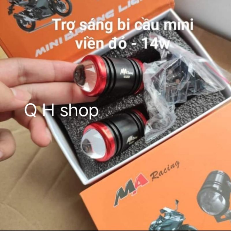 Trợ sáng bi cầu mini 2 chế độ vàng trắng bảo hành 2 năm lỗi trả hàng