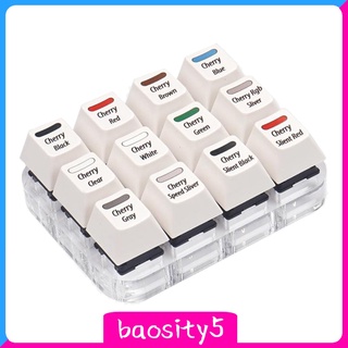[Baosity5] Cherry Mechanical 12 Key Switch Test Keycaps Kiểm tra Keycaps