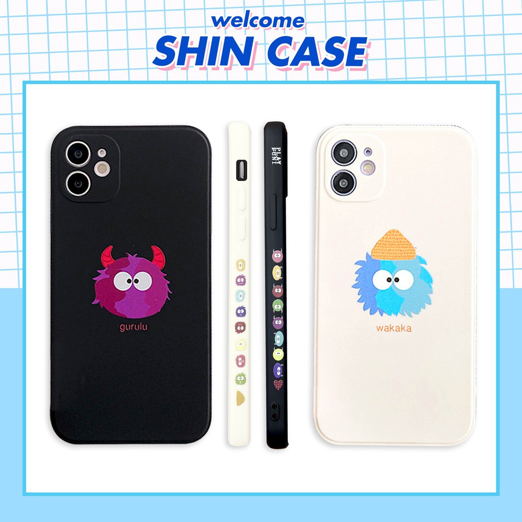 Ốp lưng iphone Guru lu cạnh vuông in hình viền