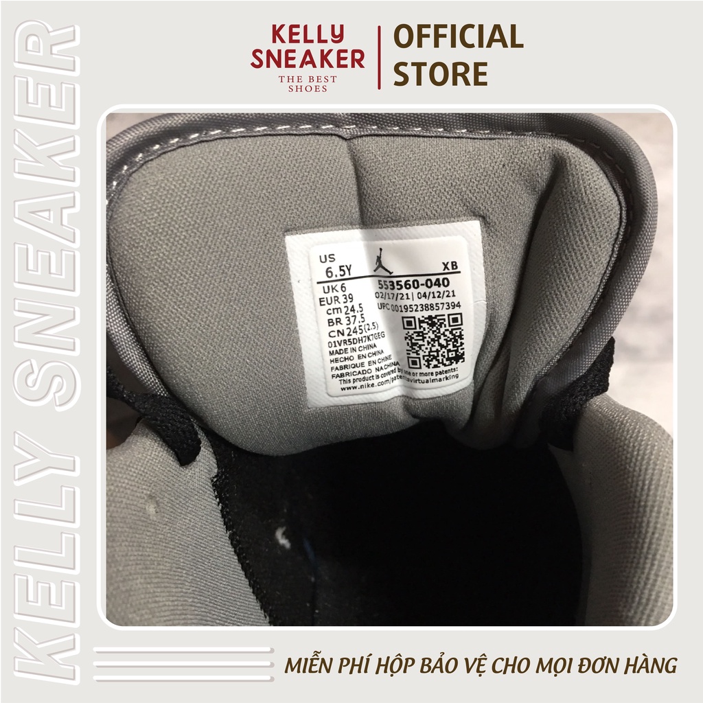 Giày Thể Thao Sneaker Jordan 1 Low Smoke Grey Ver3 Low - Bản Cao Cấp