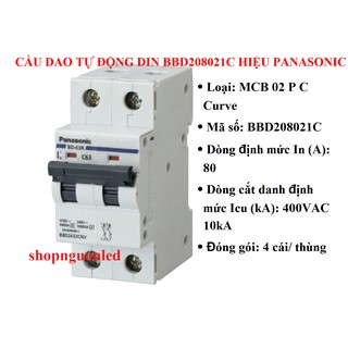 Cầu dao tự động Panasonic MCB BBD208021C