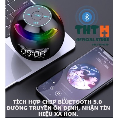 Loa Bluetooth Mini Cao Cấp Kiêm Đồng Hồ Báo Thức Để Bàn Kimiso K12 Bảo Hành 6 Tháng.