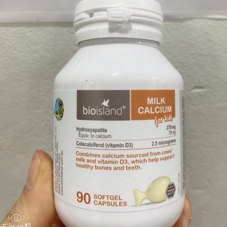 Canxi Sữa Bio Island Milk Calcium Úc cho bé 90 Viên