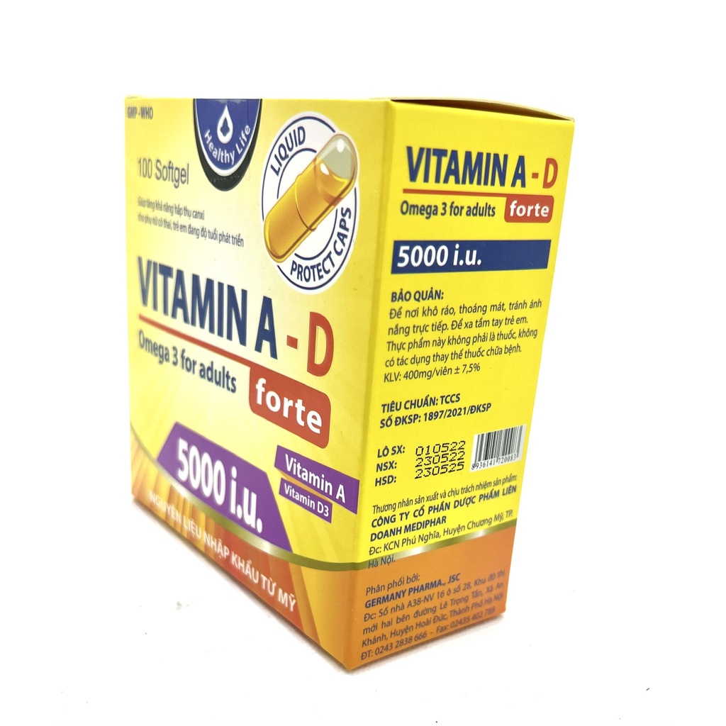 VITAMIN AD ĐẸP DA,SÁNG DA ,MỜ THÂM ,CHỐNG LÃO HÓA AD 5000IU