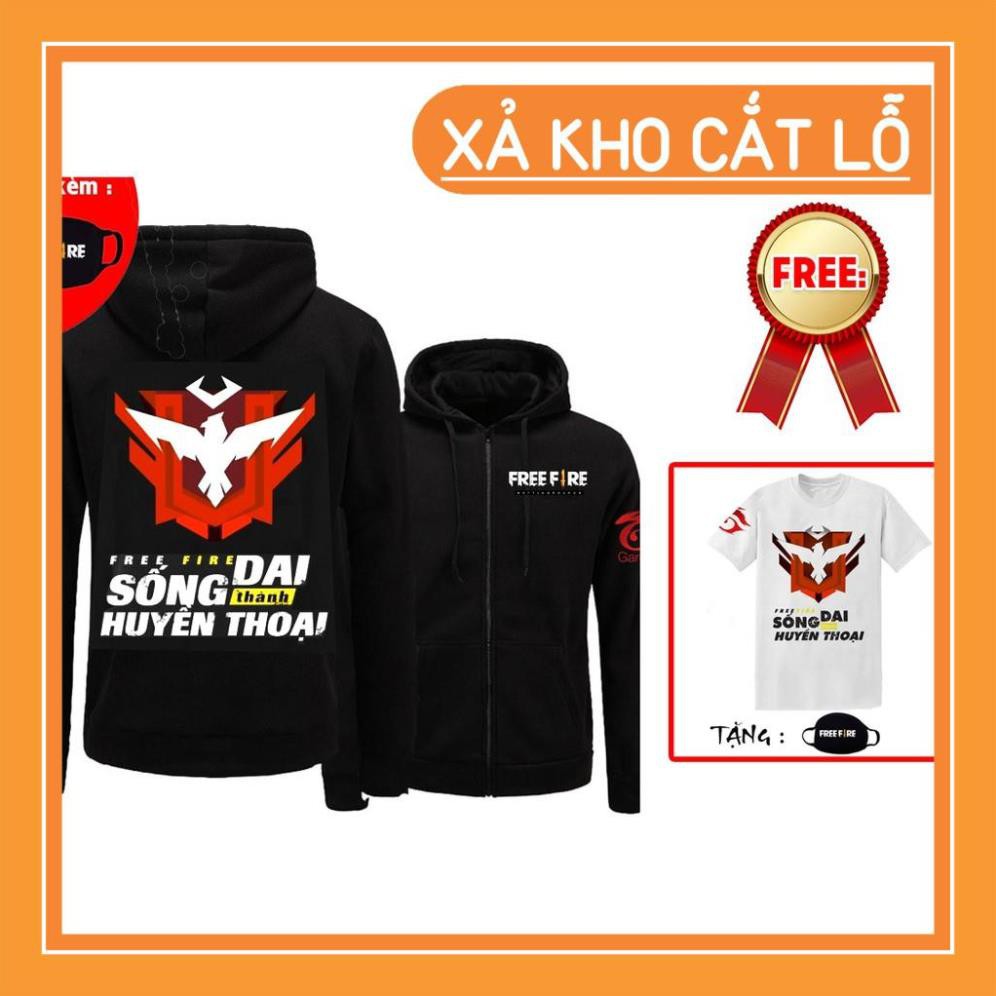 Mua áo khoác Free Fire tặng kèm áo + bịt mặt freefire đẹp siêu ngầu giá rẻ nhất
