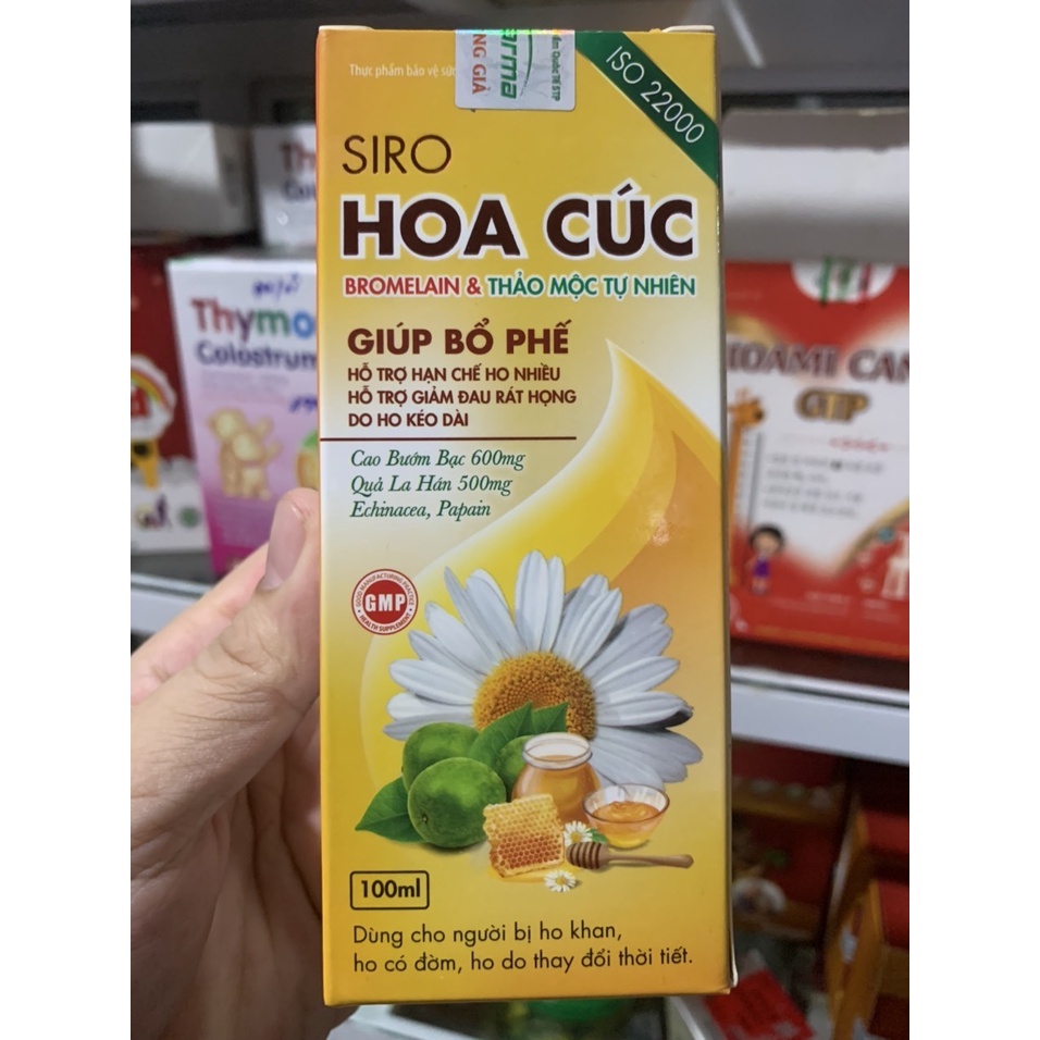 siro hoa cúc lọ 100ml đạt chuẩn GPP ISO
