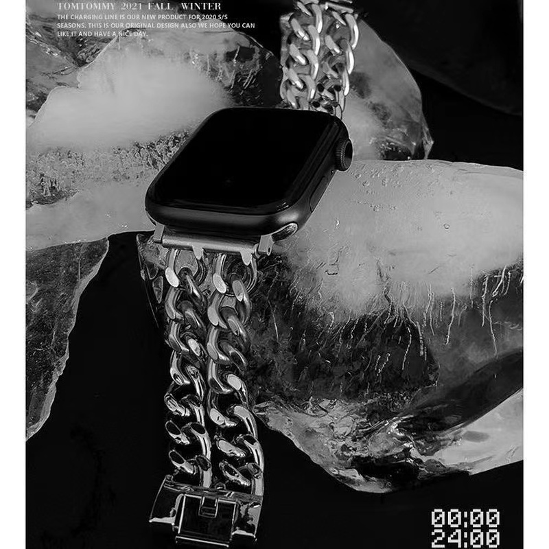 Dây Đeo Bằng Thép Không Gỉ Cho Đồng Hồ Apple Watch 6 4 3 Se 7 44mm 42mm 45mm 38/41 Series 5 40mm