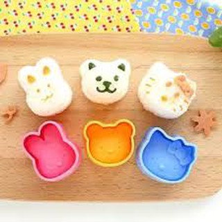 Sét 3 khuôn cơm hình thú cute