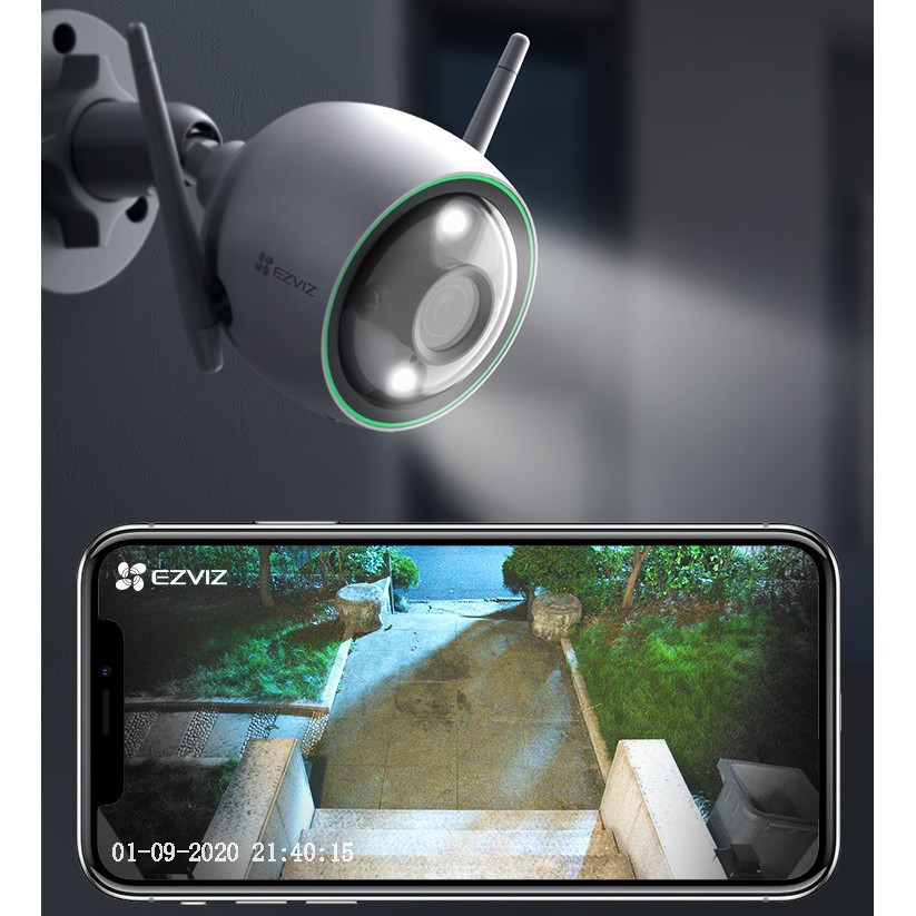 Camera Ngoài Trời Wi-Fi 2MP EZVIZ C3N HD 1080P Màu Ban Đêm - Hàng chính hãng bảo hành 24 tháng