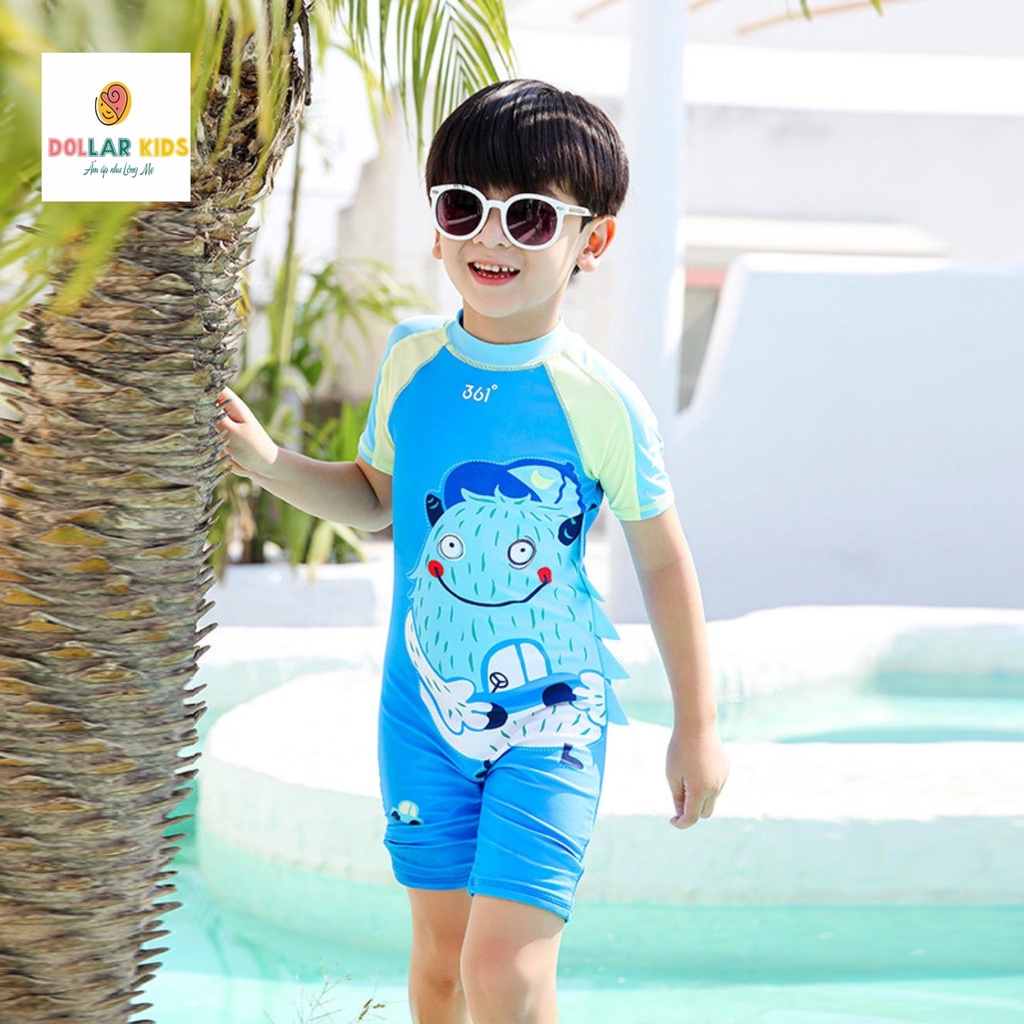 Bộ Đồ Bơi Cho Bé Trai Dollarkids Dành Cho Trẻ Từ 2 Tuổi Đến 12 Tuổi Vải Mềm Mịn Thoáng Mát