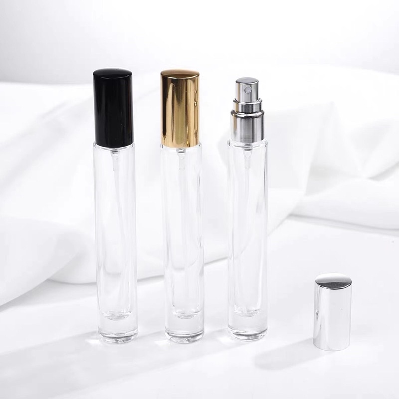 Chai chiết nước hoa thuỷ tinh dung tích 10ml dáng cao, thân tròn cao cấp