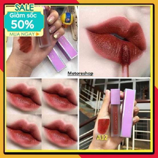 [ 𝐒𝐚𝐥𝐞 𝟓𝟎% ] Son Black Rouge A12 ⚡️𝑯𝒂̀𝒏𝒈 𝑯𝒂𝒏𝒅𝒎𝒂𝒅𝒆⚡️ Son Màu Đỏ Nâu Trầm Siêu Hót | Thế Giới Skin Care