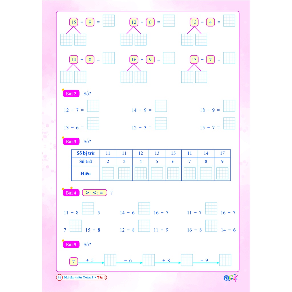 Sách -  - Bài tập tuần toán 2 tập 1