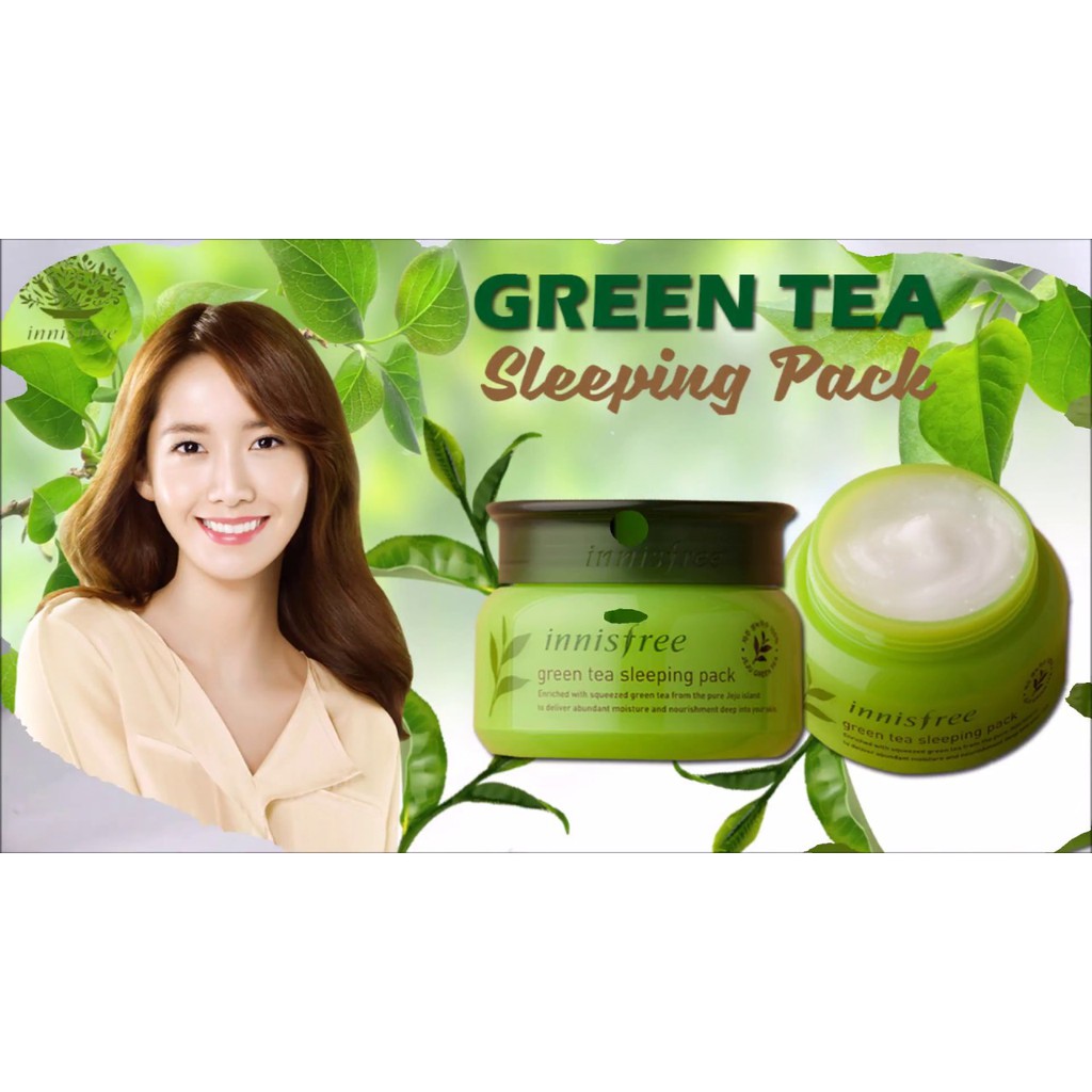 MẶT NẠ NGỦ TRÀ XANH [INNISFREE] Green Tea Sleeping Pack